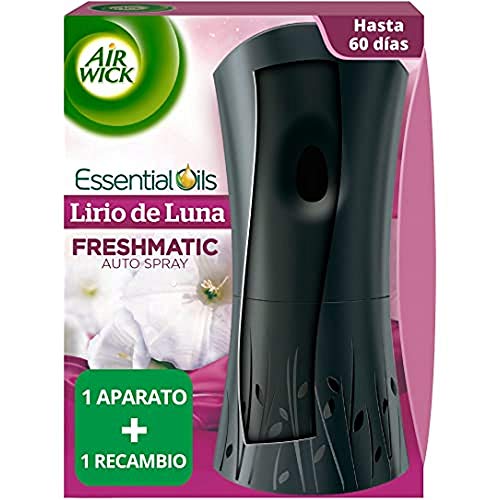 Air Wick Ambientador Freshmatic Completo Lirio De Luna Y Satén De Seda, Aparato, 1 Unidad (Paquete de 1)