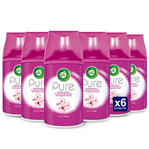 Air Wick Freshmatic - Carga Pure Flores de cerezo, paquete de 6