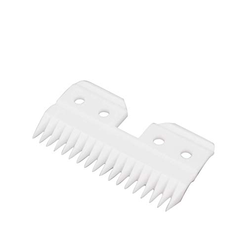 AIRERA Cuchilla móvil de cerámica de 18 dientes de repuesto de 4 Piezas para Fast Feed, Cortadores de cerámica de repuesto para mascotas/humanos, compatible con Cortadoras AG/A5 (4 Piezas, Blanco)