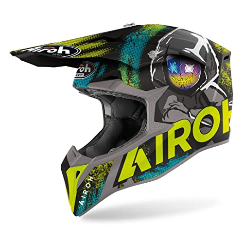 Airoh Casco WRAAP ALIEN YELLOW MATT M