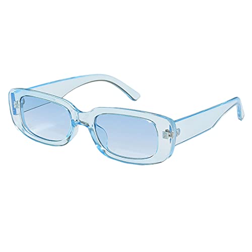 Aiweijia Gafas de sol Rectangulares Mujeres Hombres Vintage Marco Cuadrado Protección UV400 Gafas de sol Rectangulares