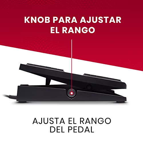 Akai Professional Pedal de expresión para teclados controladores MIDI y efectos para guitarra; pedal ligero, robusto y antideslizante, con cable de 1,8 m