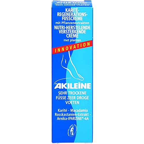 Akileine Crema hidratante para pies Nutri-Repair - con manteca de karité calmante para pieles sensibles - 50ml