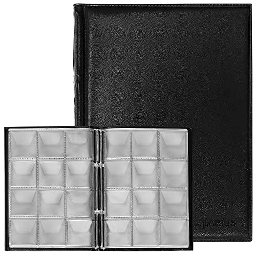 Álbum Monedas Coleccion para Monedas de 2 Euros, conmemorativas (para 96 Monedas, Negro)