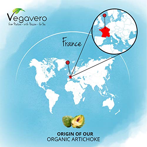 Alcachofa BIO Vegavero® | La Dosis Más Alta: 13.000 mg | Extracto 20:1 | 2,5% Cinarina | Sin Aditivos | Cuidado Del Hígado | Detox & Antioxidante | Vegano | 120 Cápsulas