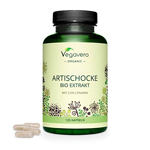 Alcachofa BIO Vegavero® | La Dosis Más Alta: 13.000 mg | Extracto 20:1 | 2,5% Cinarina | Sin Aditivos | Cuidado Del Hígado | Detox & Antioxidante | Vegano | 120 Cápsulas