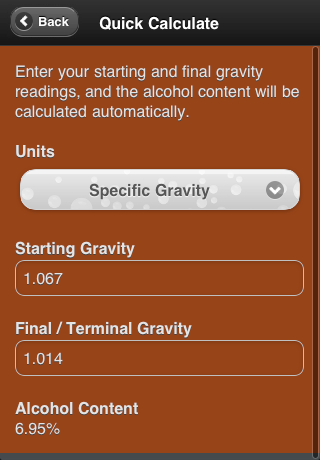 Alcohol Calc