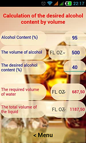 Alcohol Calculator