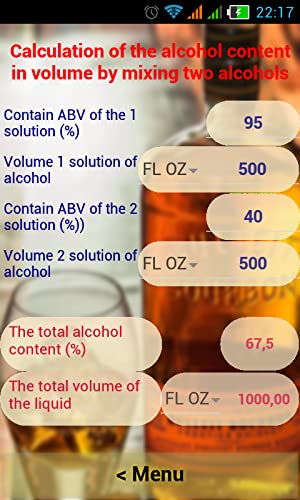 Alcohol Calculator