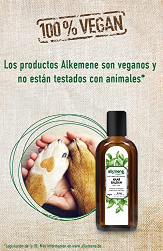 alkmene Loción capilar con ortiga orgánica y provitamina B5 para cuero cabelludo sensible y pelo fino - balsamo sin silicona, parabenos ni SLS y SLES 6x 250 ml