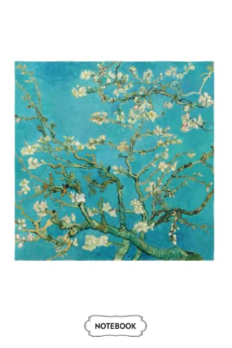 Almond Blossom High Art Notebook: Diary, Planner, Journal, Matte Finish Cover, Lined College Ruled Paper, 6x9 120 Pages