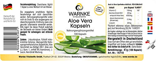 Aloe Vera – Vegano – 100 Cápsulas