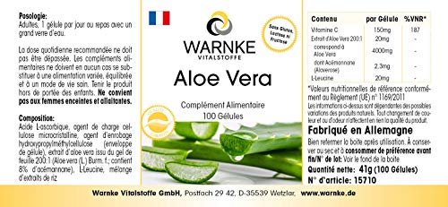 Aloe Vera – Vegano – 100 Cápsulas