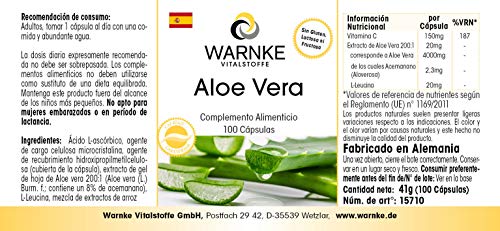 Aloe Vera – Vegano – 100 Cápsulas