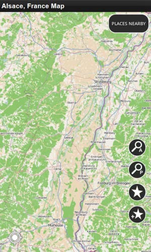 Alsacia, Francia - Desconectado Mapa