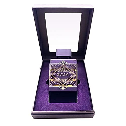 Amatista Badee Al Oud 100 ml Perfume para mujer - Perfume rosa para mujer EDP spray - Vainilla, rosa, Oud perfume regalo para mujer- Un aroma seductor para atraer a los sentidos