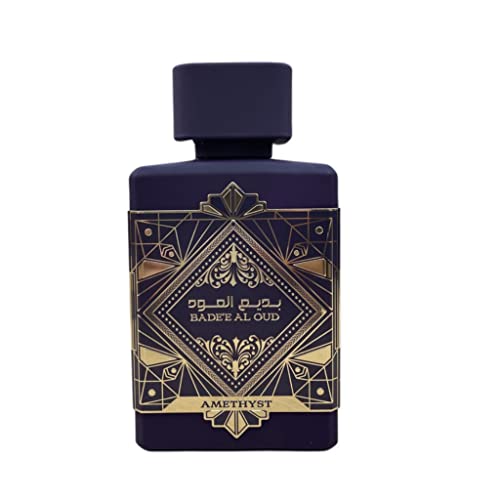 Amatista Badee Al Oud 100 ml Perfume para mujer - Perfume rosa para mujer EDP spray - Vainilla, rosa, Oud perfume regalo para mujer- Un aroma seductor para atraer a los sentidos
