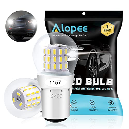 AMAZENAR Paquete de 2 1157 BAY15D 1016 1034 7528 2057 2357 Luz LED Blanca 12V-DC, AK-3014 39SMD Bombillas de Repuesto Para Camper Freno de Freno de Carretera Luces de Señal Tail BackUp Bulbs Day Run