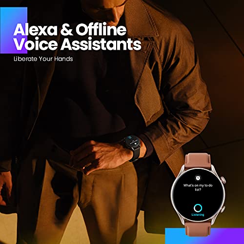 Amazfit GTR 3 Pro Smartwatch Deportivo Pantalla AMOLED de 1.45 "Frecuencia Cardíaca Sueño Estrés Monitorización de SpO2 150+ Modos Deportivos GPS Llamadas Bluetooth Control de Música Alexa Marrón