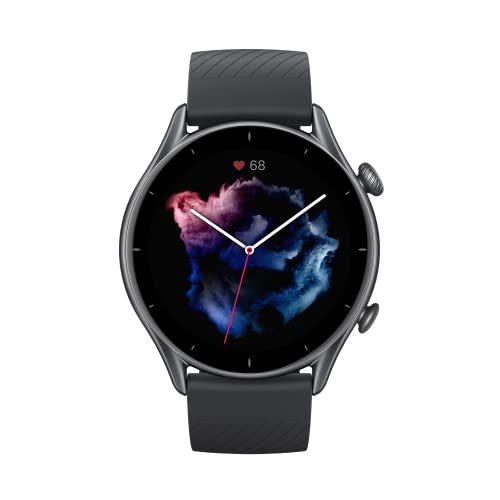 Amazfit GTR 3 Smartwatch Pantalla AMOLED de 1.39" Reloj Inteligente Fitness GPS 150 +Modos Deportivos 21 días de duración de la batería Monitoreo de Salud Alexa Integrado Zepp OS Sistema 5 ATM Negro