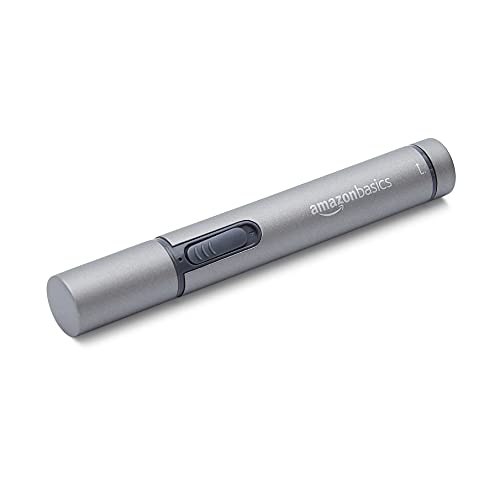 Amazon Basics - Cortapelos eléctrico para nariz y orejas, color negro