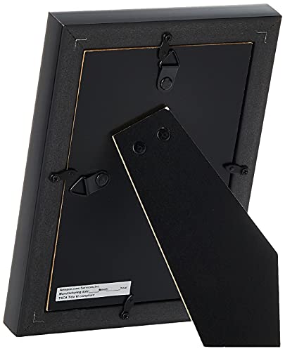 Amazon Basics – Marco para fotos, 10 x 15 cm, Negro, Pack de 2 uds