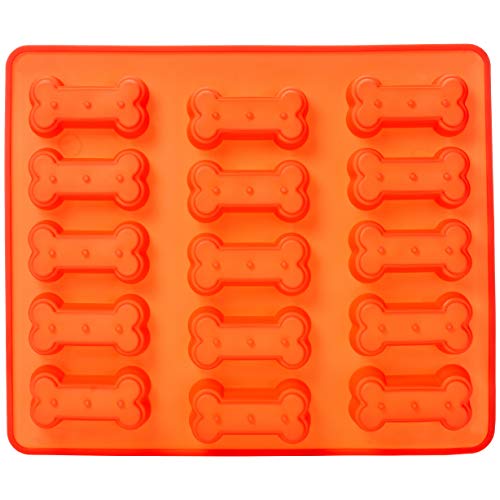 Amazon Basics - Molde de silicona con diseño de hueso para perro
