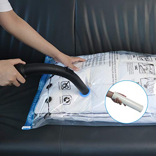 Amazon Basics - Paquete de 5 bolsas de vacío para almacenamiento, incluyen boca para aspirador, tamaño mediano
