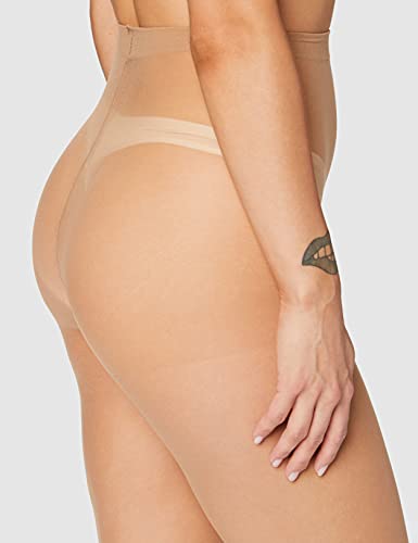 Amazon Brand - HIKARO - PACK 5 PARES medias de mujer, Pantys Trnsparentes, Medias Invisibles, Negro, Natural, S, M, L, XL (S, Natural, s)