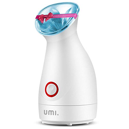 Amazon Brand - Umi Sauna Facial Vaporizador Facial Profesional Sauna Spa de vapor nanoiónico para limpieza profunda del cutis que ayuda a abrir los poros, a eliminar los puntos negros, Azul
