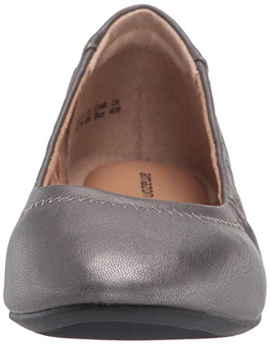 Amazon Essentials Belice Ballet Flat Zapatos Bailarinas,Metálico, 40 EU