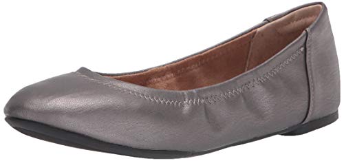 Amazon Essentials Belice Ballet Flat Zapatos Bailarinas,Metálico, 40 EU