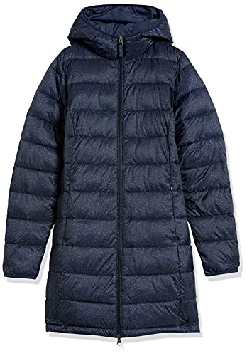 Amazon Essentials Lightweight Water-Resistant Packable Puffer Coat Abrigo de Piel, Azul Marino/Negro, Guepardo, M