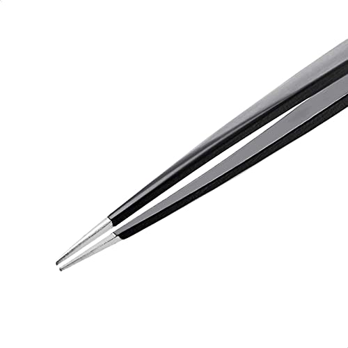 AmazonCommercial - Juego de pinzas perfiladoras para cejas en acero inoxidable, punta oblicua afilada, retirada de vello precisa, perfectas para pelo a punto de salir, paquete de 4 unidades