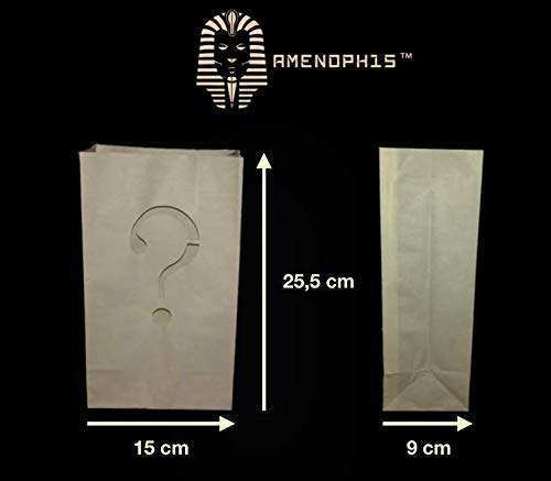 AMENOPH1S Marry Me - Juego de farolillos de papel blanco, bolsas para velas, letras individuales, decoración para boda, difícilmente inflamable