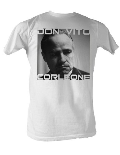American Classics Godfather The Movie Don Vito - Camiseta para adulto, Blanco, 6X-Large