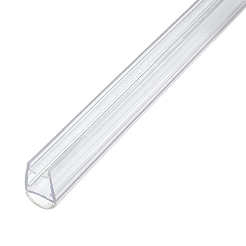 Amig - Junta de Cierre de Cristal con Pared Mod.230 para Vidrios de Espesor 6 a 8 mm, Perfil de Goma para Sellado o Estanqueidad Ideal de Mamparas de Ducha o Bañera, Pieza de 2 Metros, Transparente