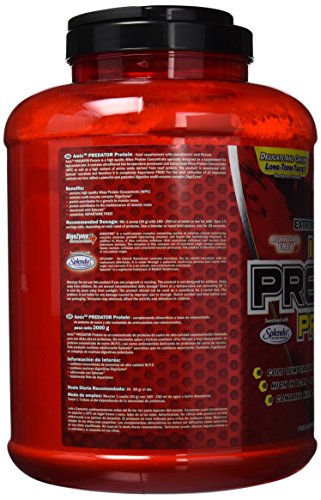 AMIX, Proteínas para Aumentar Masa Muscular con Sabor Plátano, Predator en Formato Bote de 2 Kg, Ayuda al Crecimiento Muscular, Libre de Aspartamo, Ideal para Batidos de Proteínas