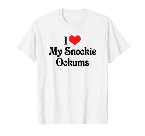 Amo el corazón My Snookie-Ookums - Novia Amantes Camiseta