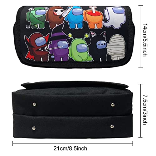 Among Estuche de Lápices para Niños, Estuches para lápices Game Among, Organizador Portalapices de Gran Capacidad Portátil para Adolescentes Estudiantes(7)