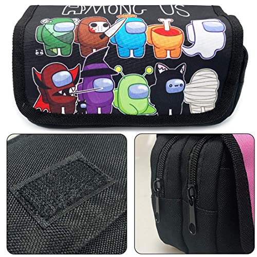 Among Estuche de Lápices para Niños, Estuches para lápices Game Among, Organizador Portalapices de Gran Capacidad Portátil para Adolescentes Estudiantes(7)