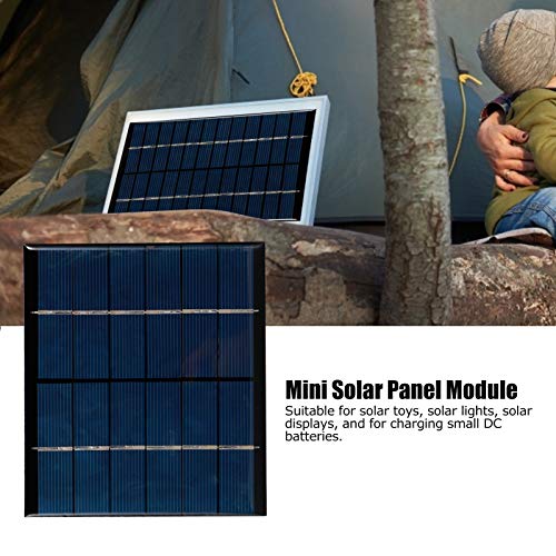 AMONIDA 【Venta del día de la Madre】 Panel Solar portátil, módulo de Placa de célula Solar pequeña de Bricolaje, con Placa de Circuito Impreso Radios solares Transparentes y de bajo Costo para Luce