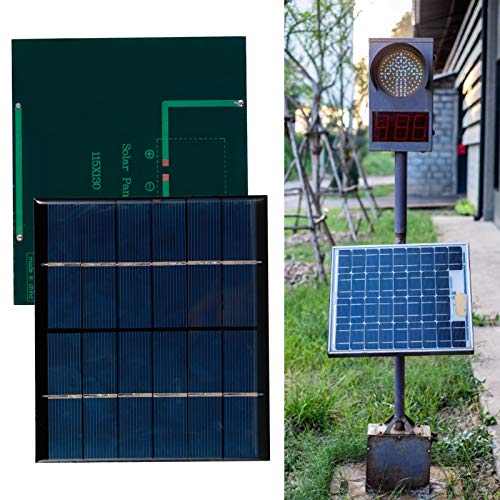 AMONIDA 【Venta del día de la Madre】 Panel Solar portátil, módulo de Placa de célula Solar pequeña de Bricolaje, con Placa de Circuito Impreso Radios solares Transparentes y de bajo Costo para Luce