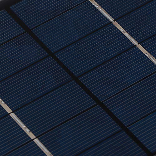 AMONIDA 【Venta del día de la Madre】 Panel Solar portátil, módulo de Placa de célula Solar pequeña de Bricolaje, con Placa de Circuito Impreso Radios solares Transparentes y de bajo Costo para Luce