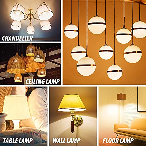 Ampoule LED E27, YSL 9W 800 lumen Ampoule LED E27, remplacement 60W halogène, blanc chaud (3000K), ampoules A60, 10 pièces