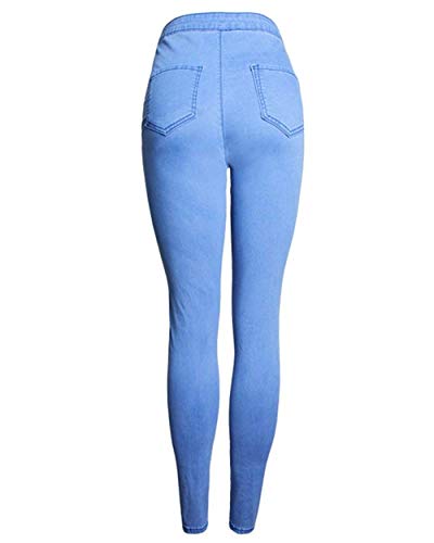 Anaisy Pantalones Vaqueros De Mujer Pantalones La En Rotos Pitillo Rodilla Jeans De Cintura Joven Alta Pantalón Agujeros De Cintura Alta Pantalones De Lápiz De Cher Grietas Women