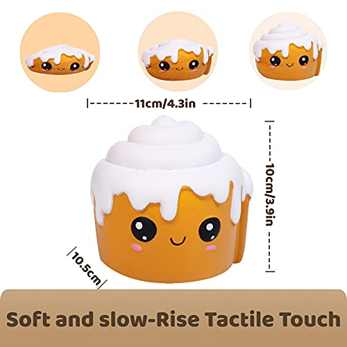 Anboor 4 Piezas Squishies Hot Dog Cake Pan Donut Kawaii perfumado Suave Lento Aumento Squeeze Alivio del estrés niños Juguete