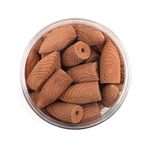 ANCLLO 40 conos de incienso extendidos de reflujo, sándalo y cascada, conos de incienso para el hogar, oficina, cocina, dormitorio, sala de yoga, 14 x 35 mm