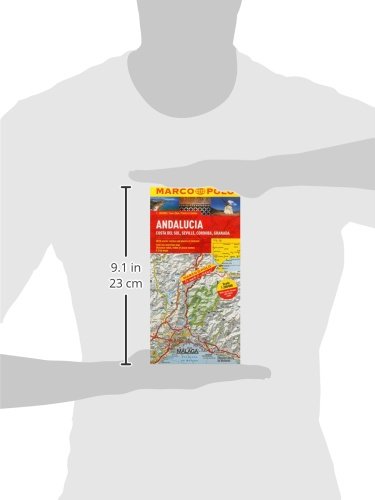 Andalusia, Costa Del Sol, Seville, Cordoba, Granada Marco Polo Map
