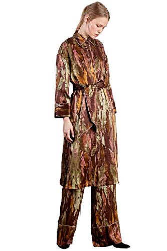ANGEL SCHLESSER Vestido Camisero Plumas